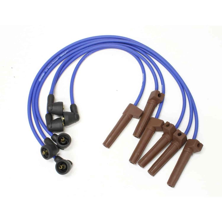 PerTronix 806327 Flame-Thrower Spark Plug Wires 6 cyl Ford Custom Fit Blue