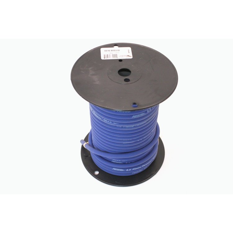 Wires 8MM blue white script - 100Ft spool