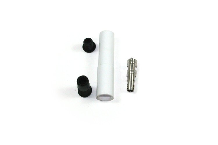 White Ceramic Spark Plug Boot - Straight - Fits 8 mm Wire