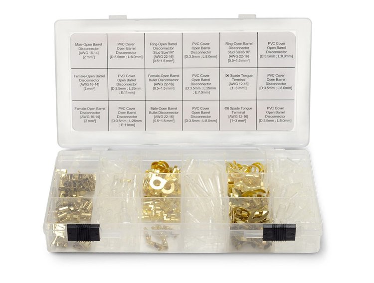 Brass Open Barrel Terminal Kit