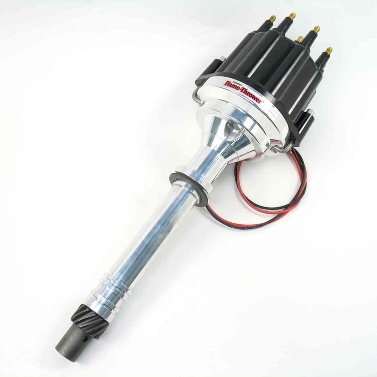 Flame Thrower Marine Billet Distributor Small and Big Block Chevy