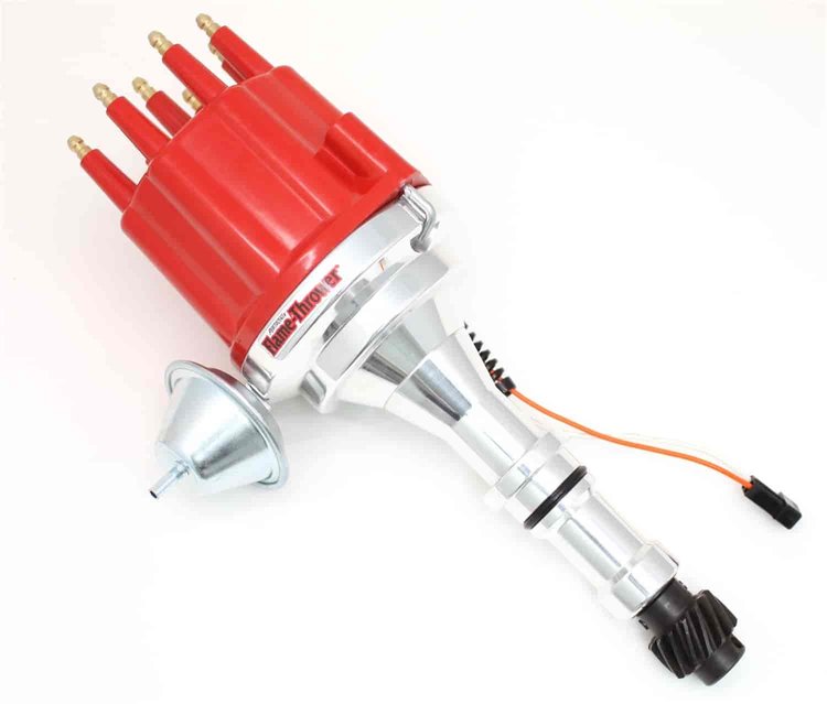 PerTronix D351711 Flame-Thrower Electronic Distributor Billet Magnetic Trigger Buick 215-350 Red Mal