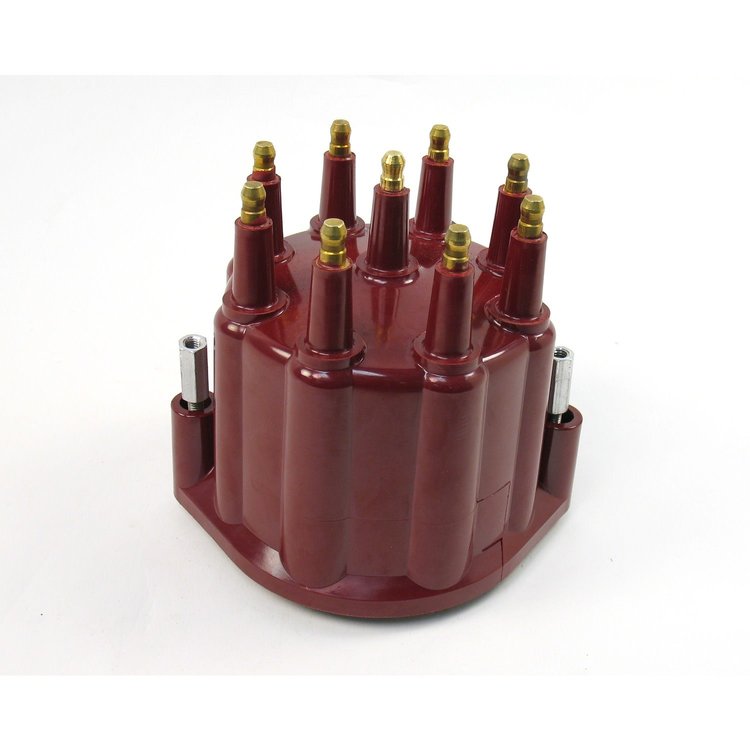 PerTronix D651711 Cap Male Red 8 cylinder Flame-Thrower Marine Billet Distributor