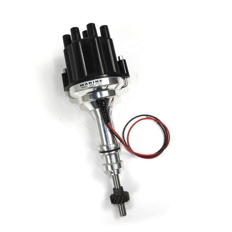 Dist Billet I3 Marine Ford 351C black cap