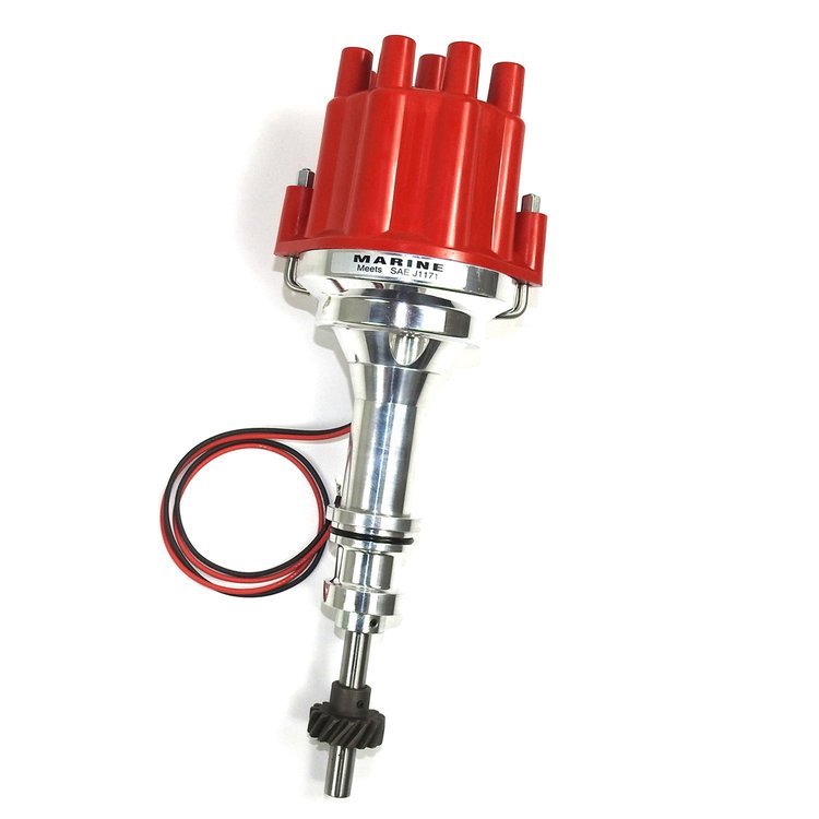 Dist Billet I3 Marine Ford 351C red cap