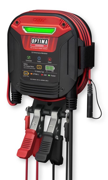 12V Digital Battery Maintainer with LED Glow Bar [2 Amp]