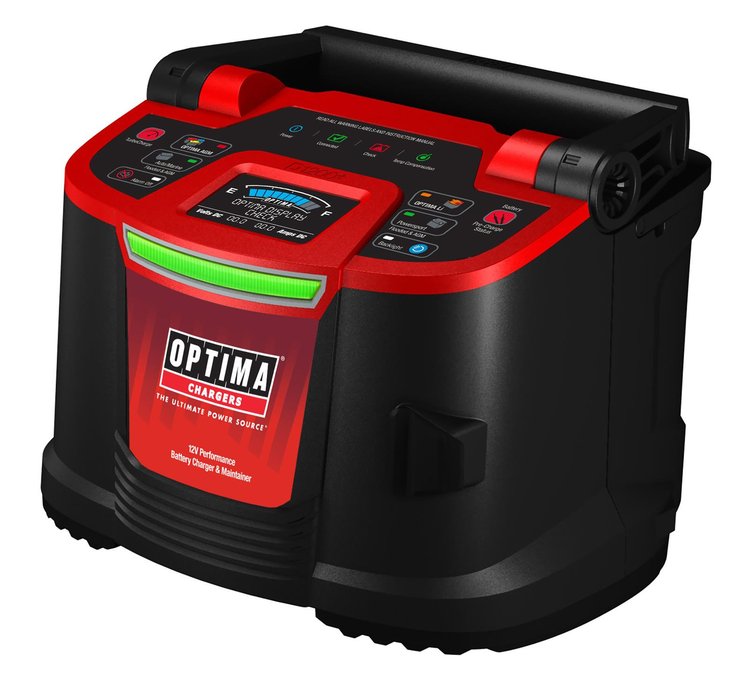 12V Digital Battery Charger and Maintainer with LCD Display and USB Port [15 Amp]