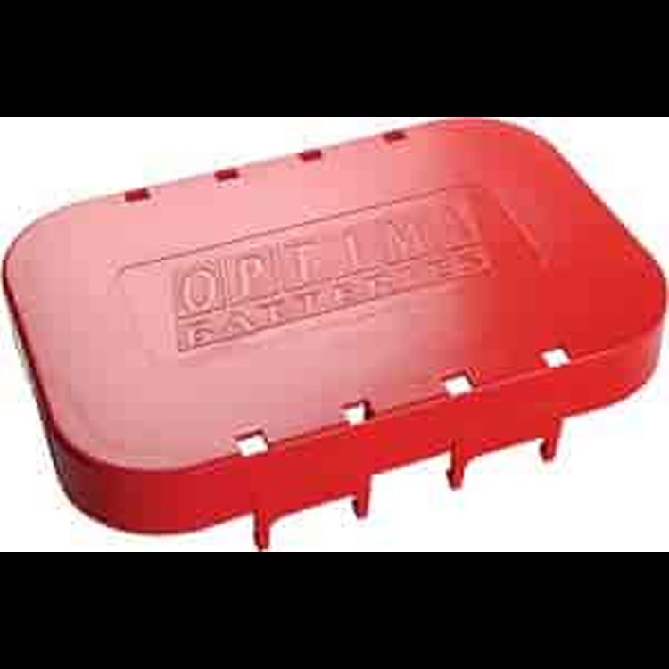 Red Battery Cover Fits Optima Models 34 & 78