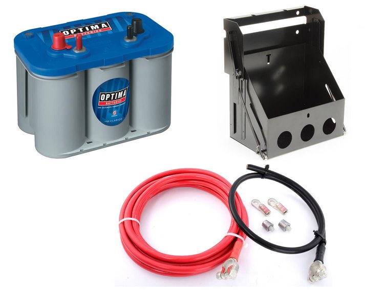 Blue Top Marine 12V Battery and Box Kit