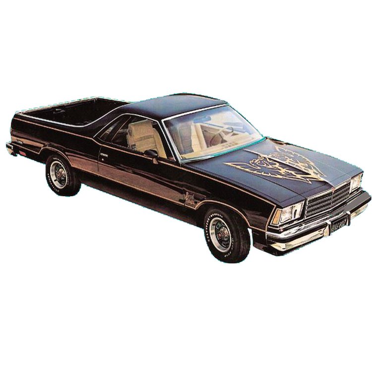 "Black Knight" Decal Kit for 1978 El Camino