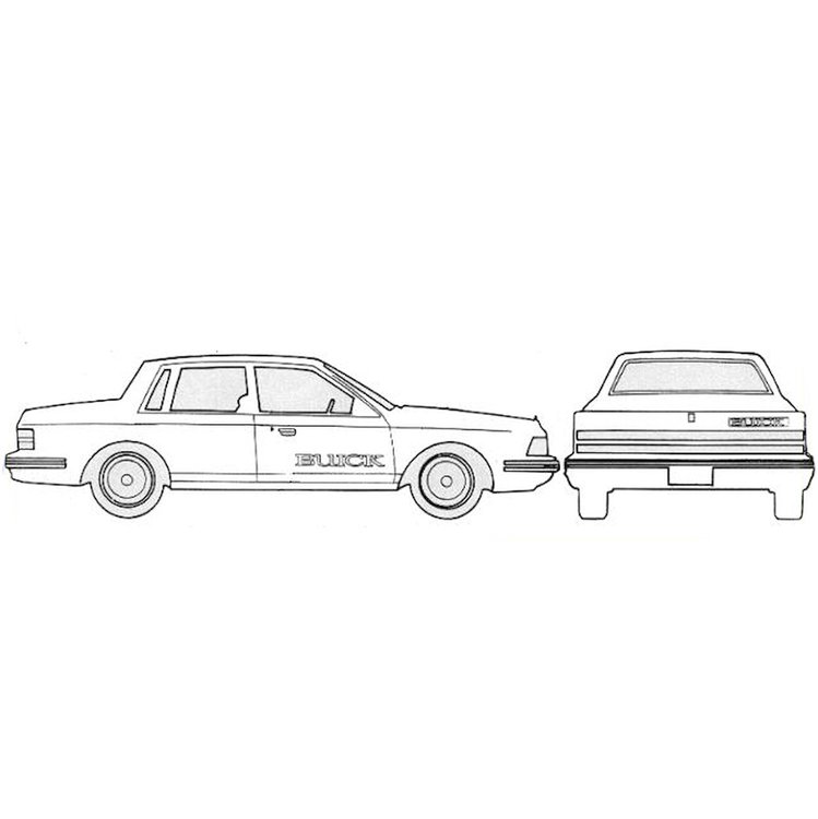 Gran Sport Decal Kit for 1986 Buick Century Gran Sport
