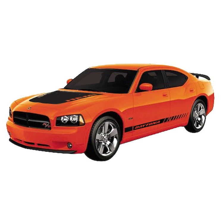 Matte Black Daytona Decal Kit for 2008 Daytona Charger