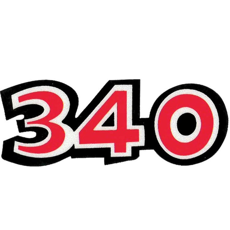 "340" Deck Decal for 1971-1972 Dodge Demon