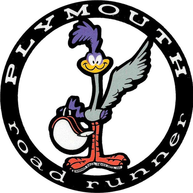 Deck Lid Road Runner Decal for 1971-1975 Plymouth Road Runner