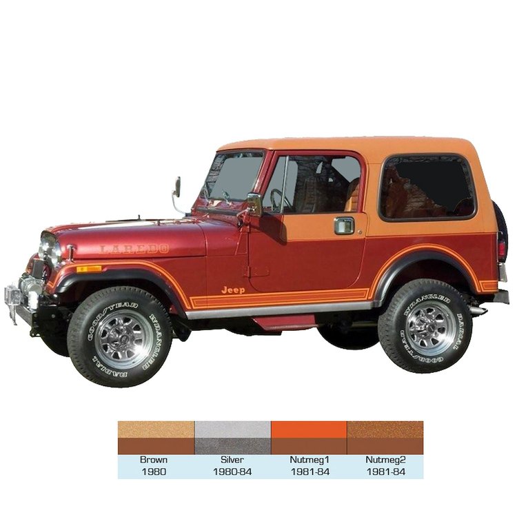 Laredo Decal and Stripe Kit for 1980-1984 Jeep Laredo