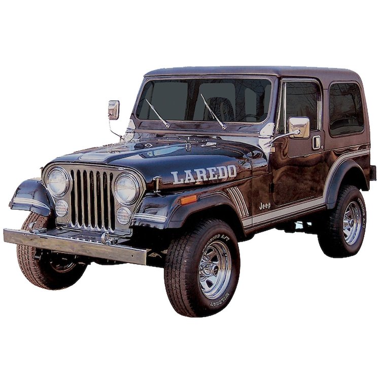 Laredo Decal and Stripe Kit for 1985-1986 Jeep Laredo