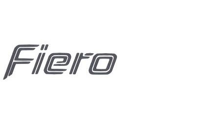 Rear Deck Decal for 1987-1988 Pontiac Fiero