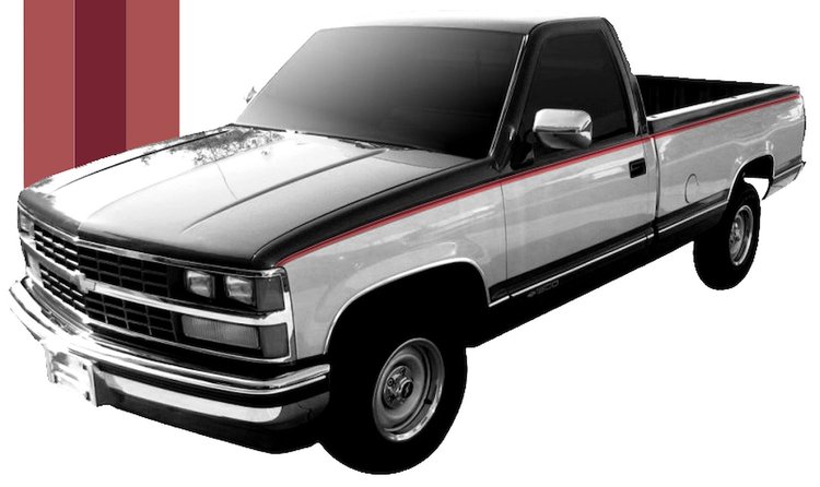 Body Stripe Kit 1988-1994 Chevy or GMC Full Size Truck
