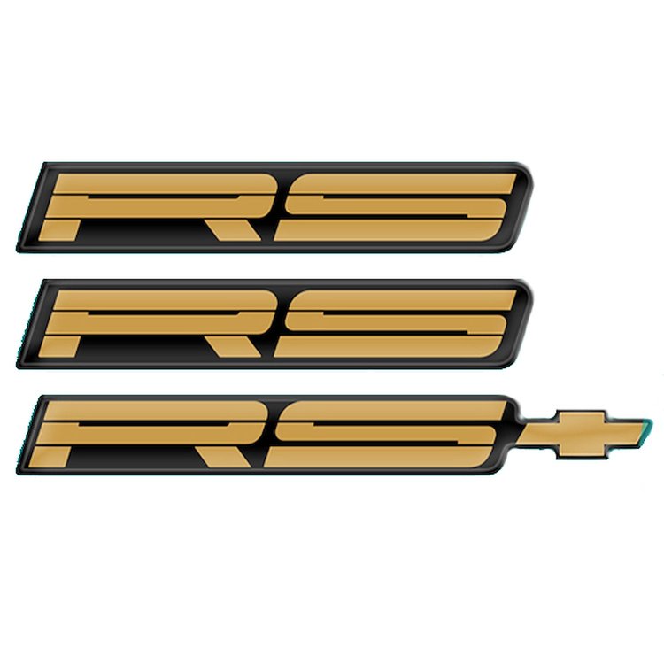"RS" Domed Decals for 1991-1992 Camaro