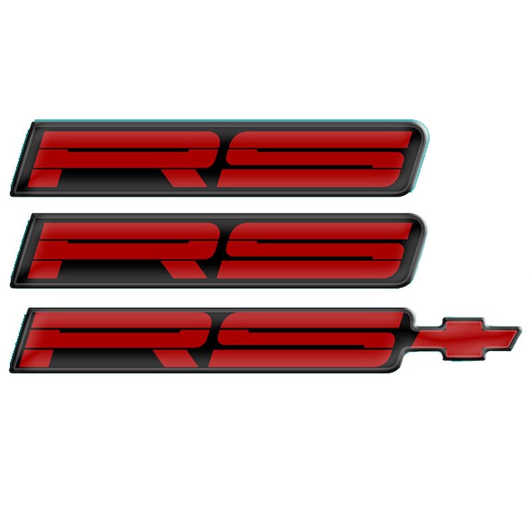 "RS" Domed Decals for 1991-1992 Camaro