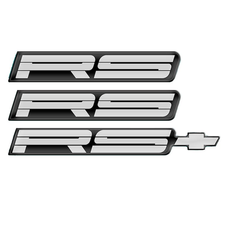 "RS" Domed Decals for 1991-1992 Camaro