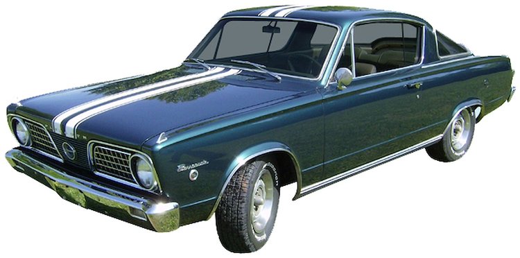 Over The Top Stripe Kit for 1967 Plymouth Barracuda