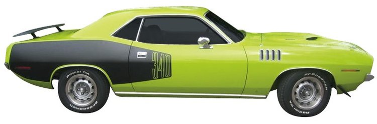 Rear Billboard Decals for 1971 Plymouth 'Cuda