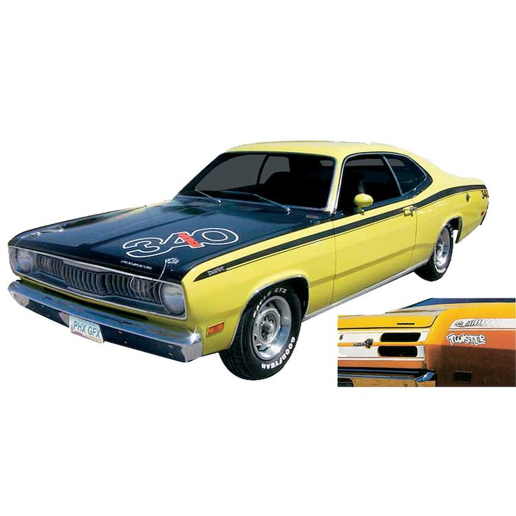 Duster TWISTER Complete Decal Kit for 1972 Duster TWISTER