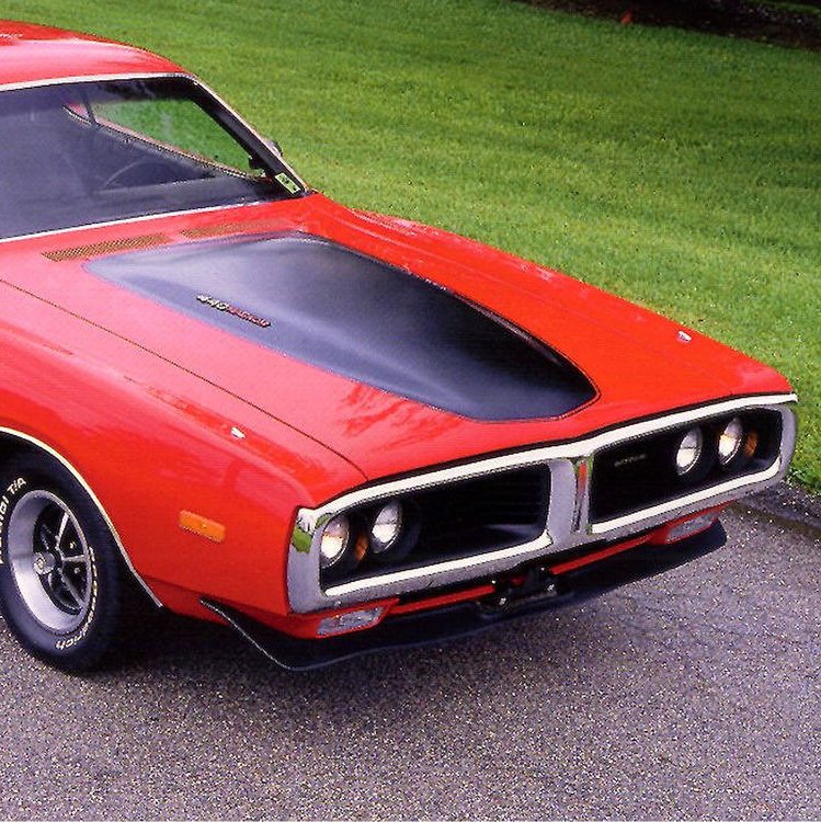 Hood Blackout Stencil for 1972 Dodge Charger Rallye