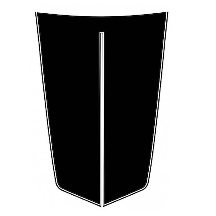 Header Hood and Cowl Blackout Decal Kit for 1973-1974 Dodge Dart