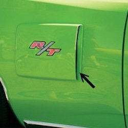 Rear Quarter Side Scoop Blackouts for 1970 Dodge Coronet R/T