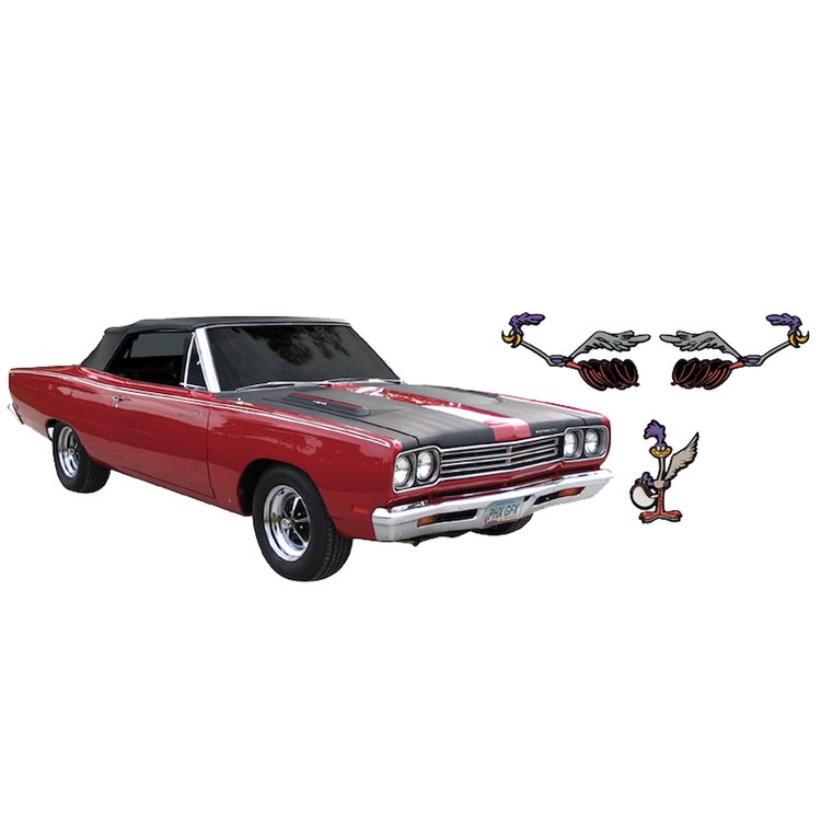 OEM Road Runner Decal Kit for 1969 Plymouth Road Runner