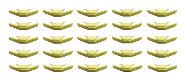 2102 039/25 Molding Clip for 1990-1993 Honda Accord, 1991-1993 Honda Accord