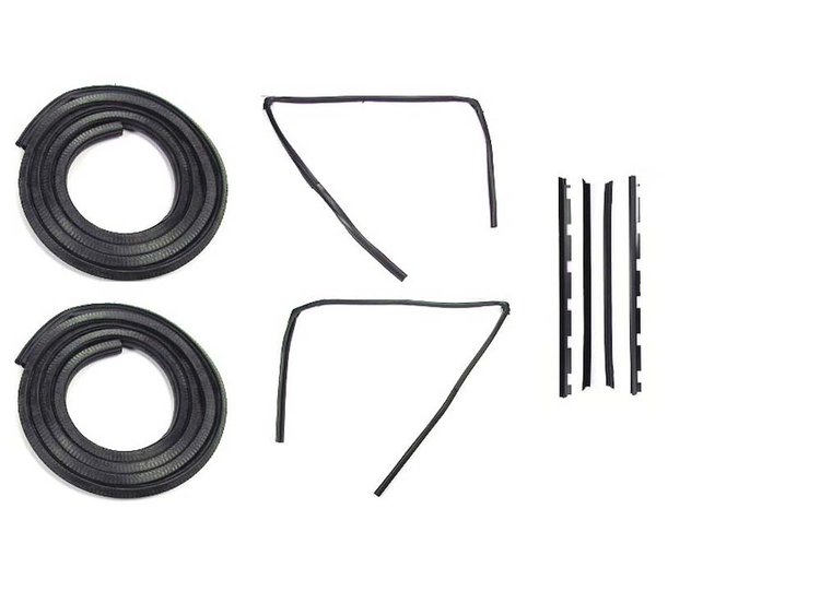 DK 1110 88 Front Door Weatherstrip Seal Kit Fits Select 1988-2002 GM Trucks, Suburban, Tahoe, Yukon