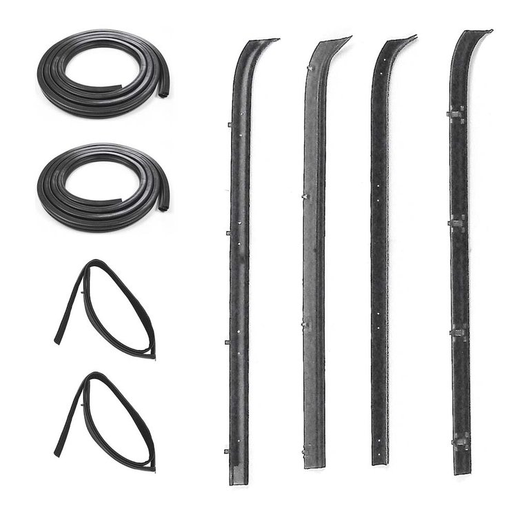 Rear Door Weatherstrip Seal Kit for 1973-1991 GM Truck, Suburban 4-Door