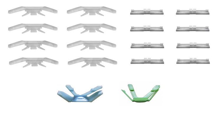 PCK-564-87 Molding Clip Kit for 1987-1990 Toyota Tercel