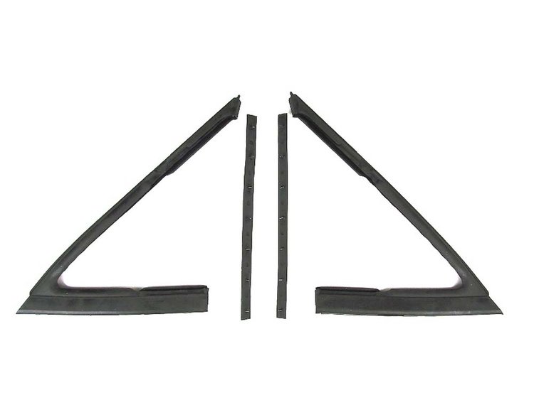 VWK 1210 68 Vent Glass Weatherstrip Seal Kit for 1968-1972 GM A-Body 2-Door Models [4-Piece]