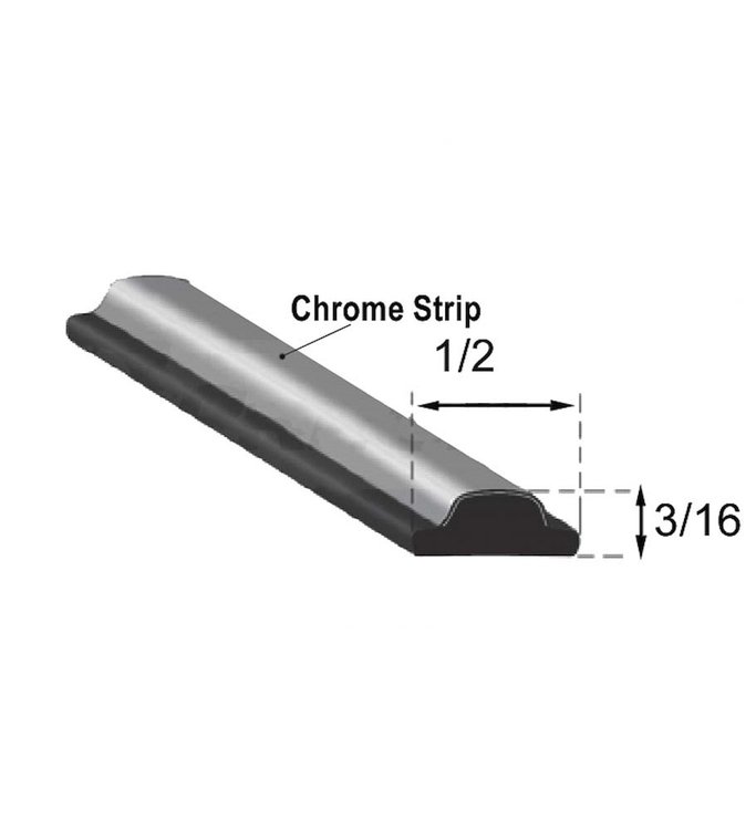WLS 100 R-100 Glass Seal Lockstrip for 1978-1979 Ford Bronco, 1977-1979 Ford F-100, 1977-1979 Ford F-150, 1977-1979 Ford F-250