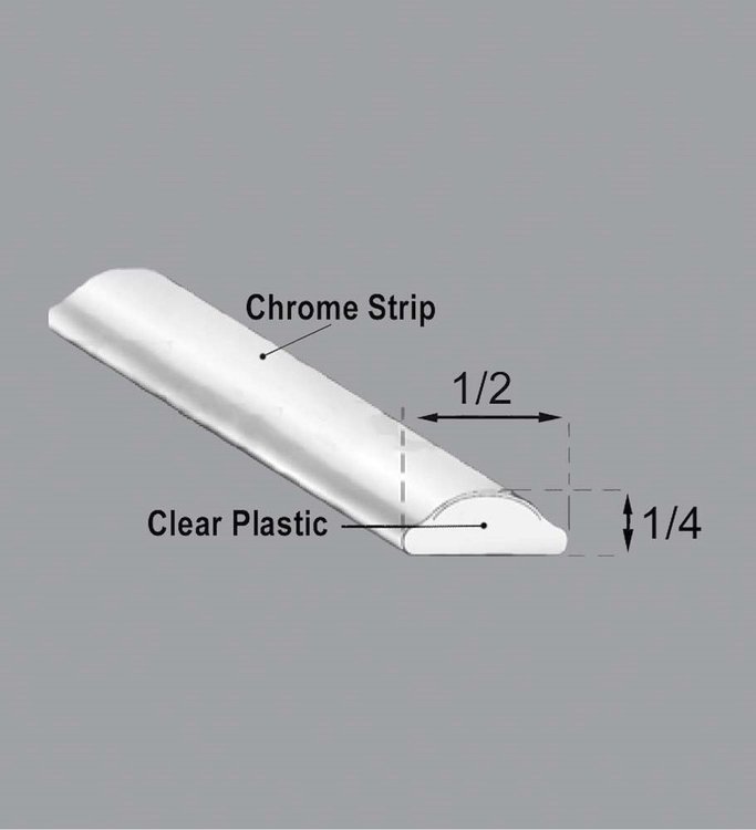 WLS 848 R103 SP Glass Seal Lockstrip for 1973-1974 Chevy C10 Trucks, 1973-1974 Chevy C20 Trucks, 1973-1974 Chevy C30 Trucks