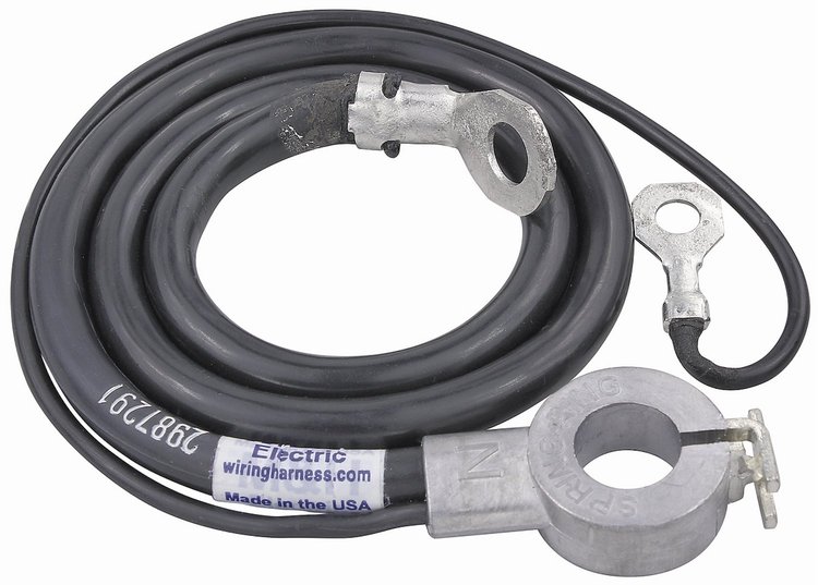 Spring Ring Battery Cable 1965-66 Chevelle/El Camino 6 CylIDNer Negative