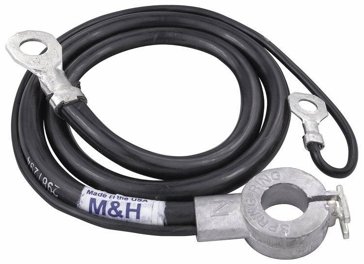 Spring Ring Battery Cable 1965-66 CH/EC Negative w/ Heavy Duty Battery