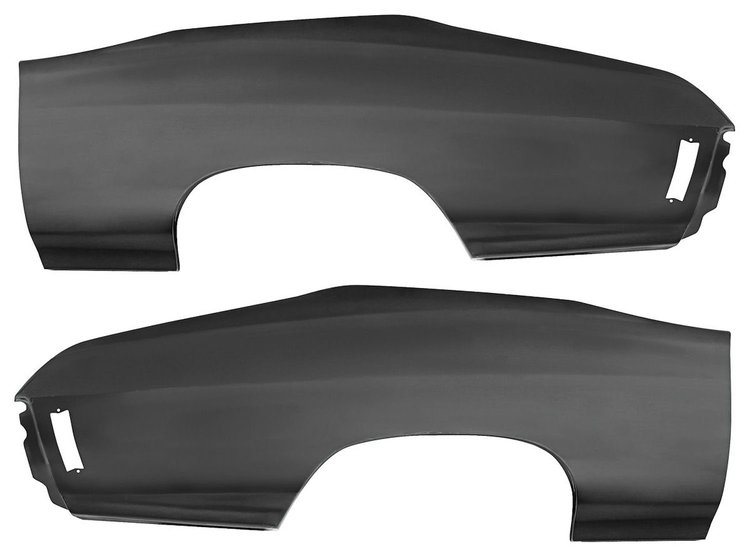 0815132-PR Quarter Panel, 1970-72 Chevelle, 75" Long X 27" High, Pair