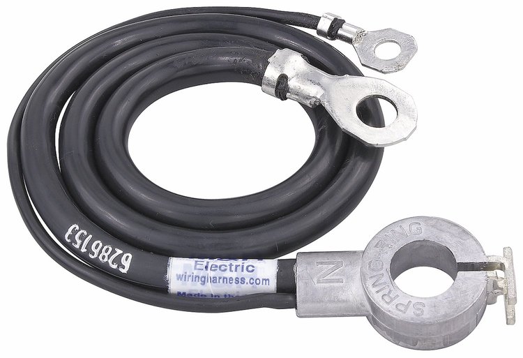 Spring Ring Battery Cable 1967 CH/EC 396 Negative w/ HD Battery