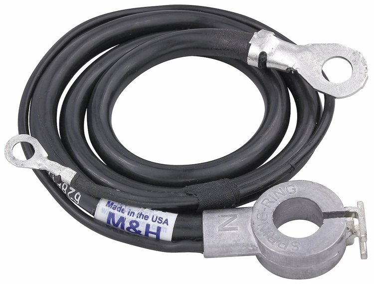 Spring Ring Battery Cable 1966-67 Oldsmobile 6 CylIDNer exc. 442 Negative