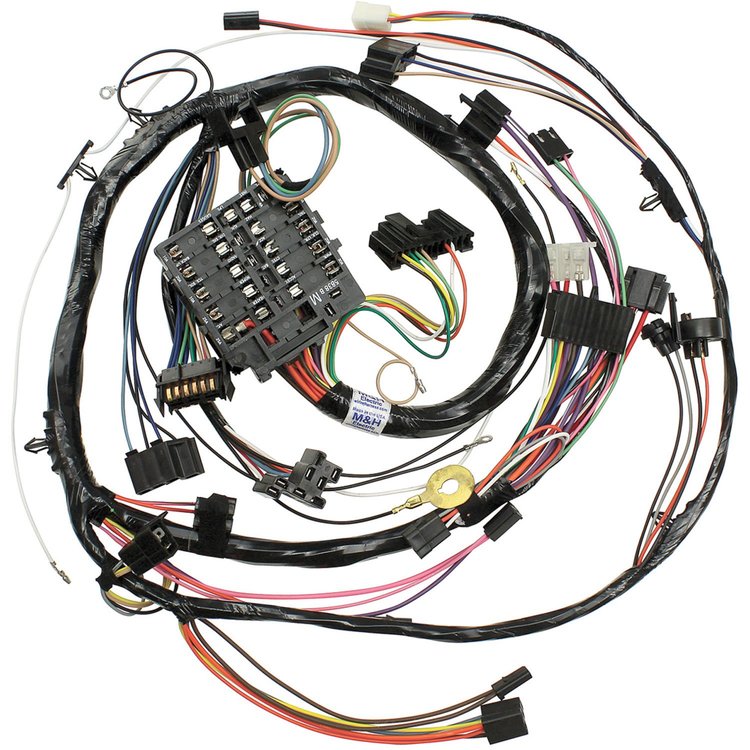 Wiring Harness Dash 1972 Chev./El Cam./Monte Round Gauges/Warning Lights