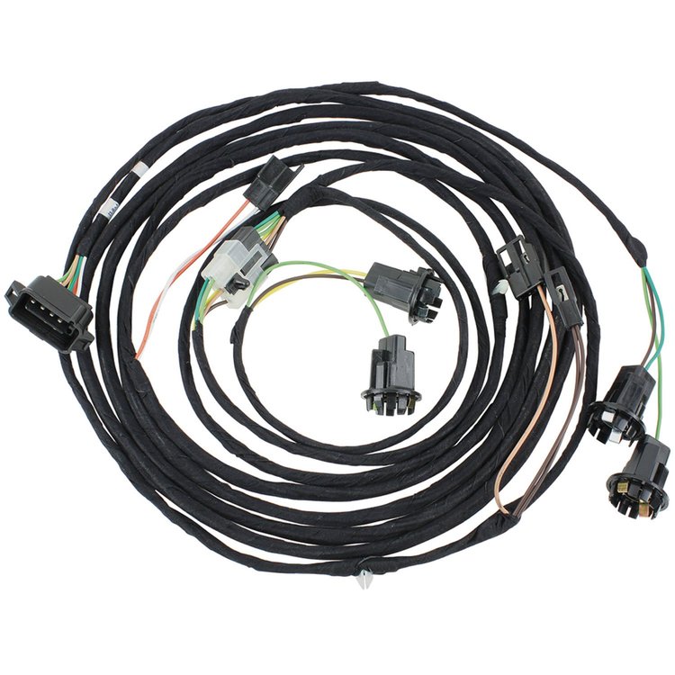Wiring Harness Rear Light 1968 Chevelle Deluxe 2dr Tail Light Lens B/U Lights