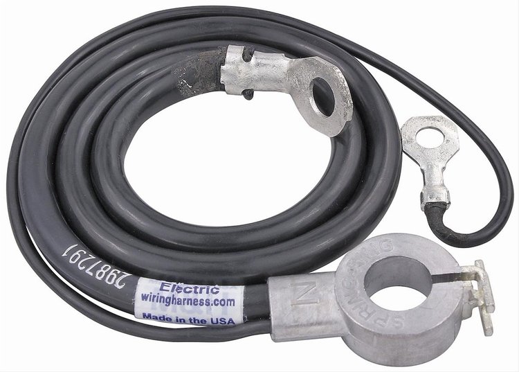 Spring Ring Battery Cable 1965-66 Chevelle/El Camino 6 Cylinder Negative