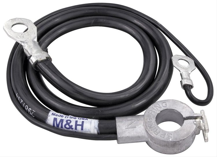 Spring Ring Battery Cable 1965-66 CH/EC Negative w/ Heavy Duty Battery