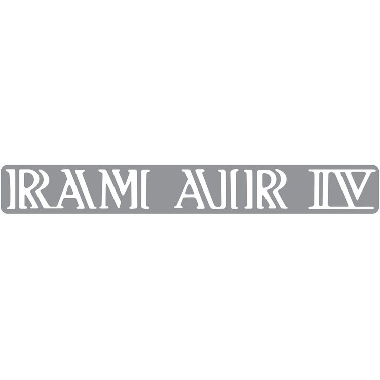 "Ram Air" RA IV Hood Decal 1969-70 Pontiac GTO/LeMans/Tempest White