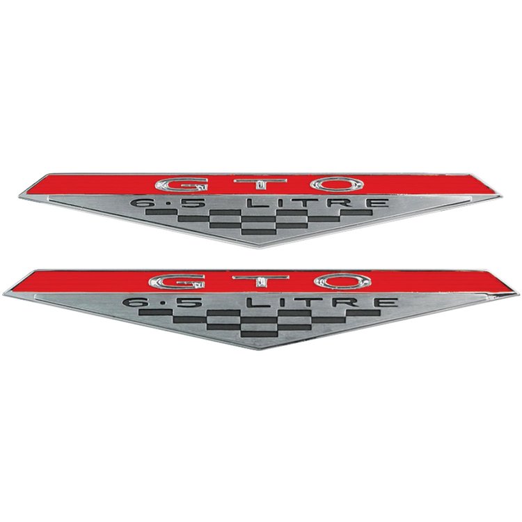 Door Panel Emblem - GTO 6.5 Litre 1965-68 GTO Pair